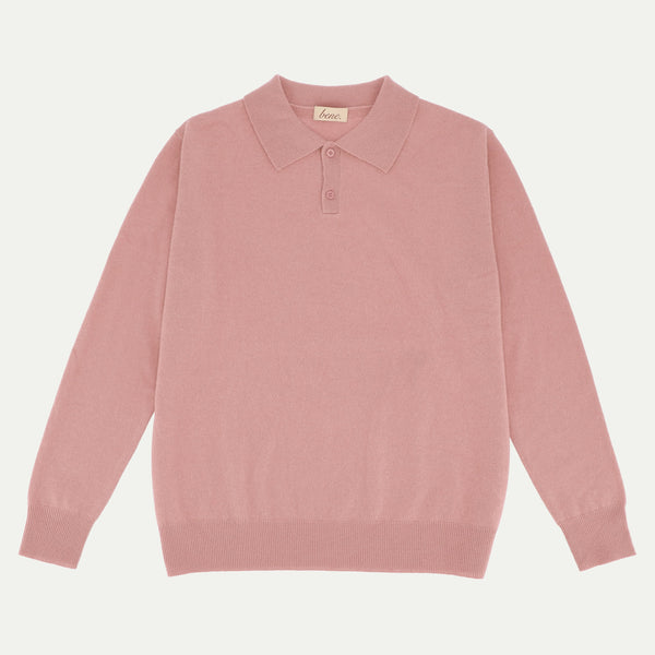 Light Pink long sleeve polo