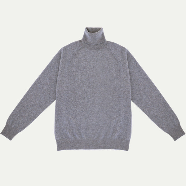 Stone Grey roll neck